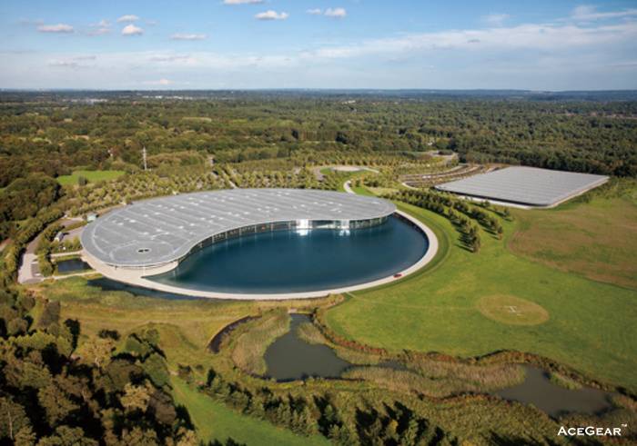 英国沃金McLaren科技中心全景鸟瞰